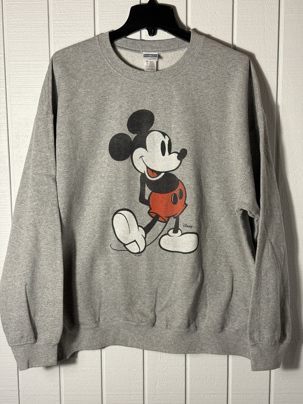 Junk Food Disney Mickey Mouse Graphic Sweatshirt Adult Large Crewneck Classic